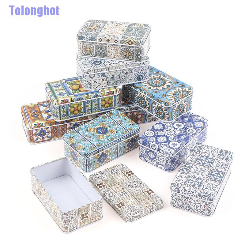Hộp Thiếc Hình Chữ Nhật Kích Thước 11.5x6.5x4cm