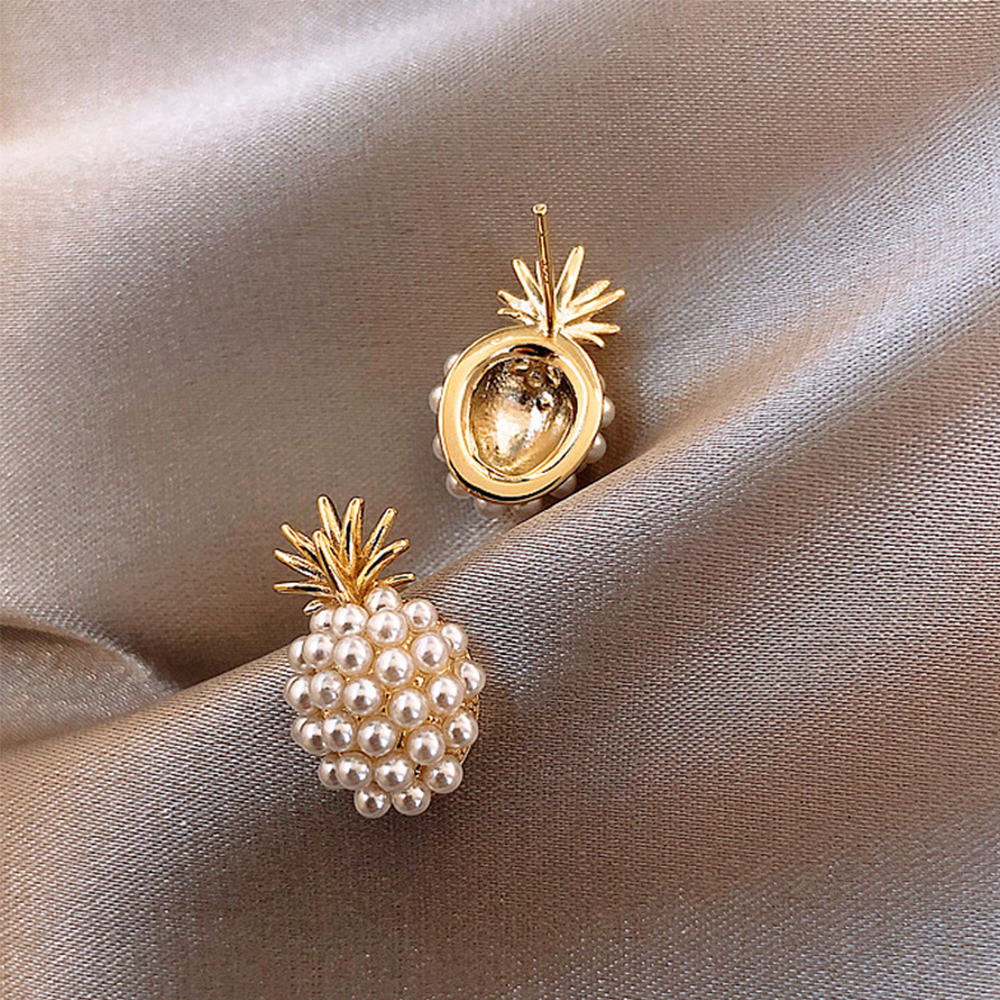 Khuyên Tai Dáng Dài Hình Quả Dứa Phong Cách Cổ Điển Sành Điệu