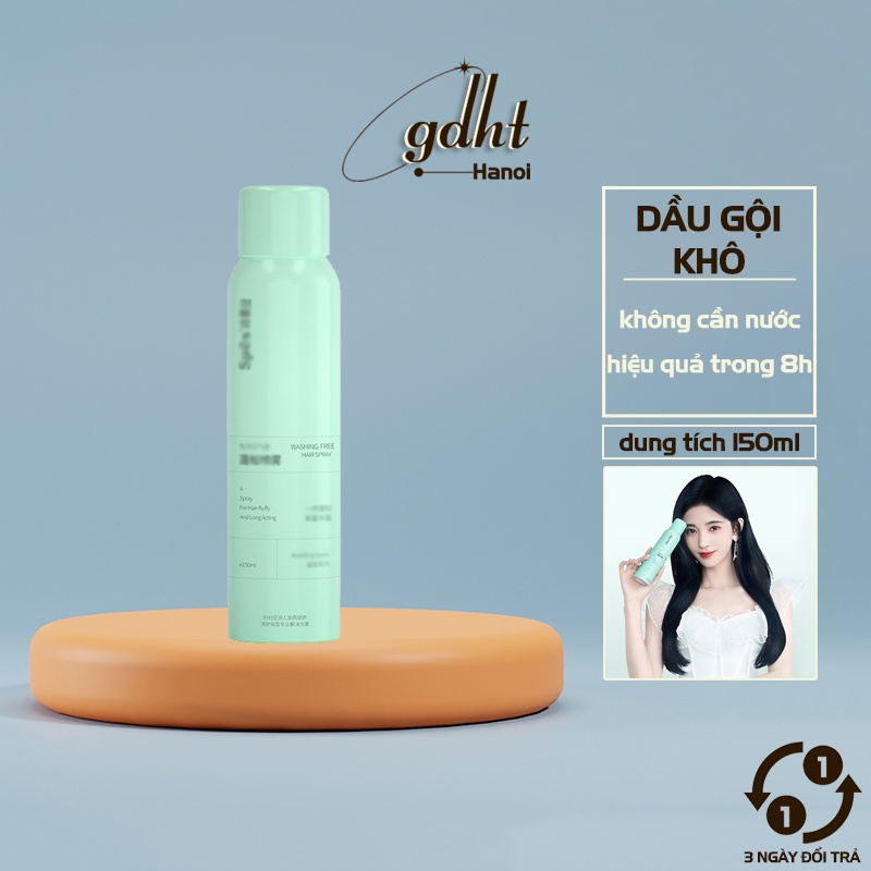 Dầu gội khô SPES dạng xịt 150ml - làm sạch nhanh, an toàn, không cần nước (DGK150)