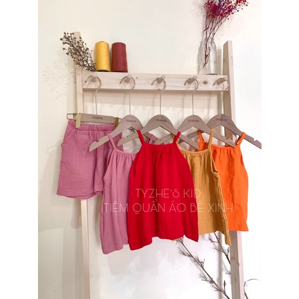 Váy 2 dây siêu mát mùa hè cho bé