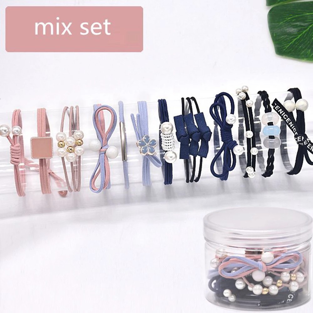 Set 12 Dây buộc tóc xinh xắn cho nữ