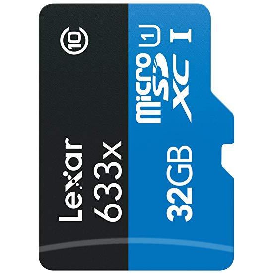 Thẻ nhớ Lexar Micro SDHC 633X 32GB (95MB/s) + Adapter + Đầu đọc thẻ Micro