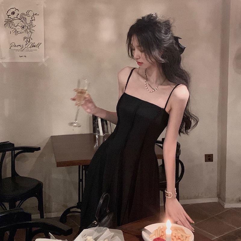 Đầm Hai Dây Xếp Ly Phong Cách Pháp Thời Trang Mùa Hè Cao Cấp Cho Nữ