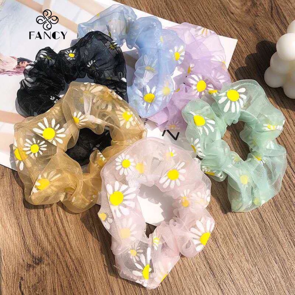 Cột srunchies hoa cúc xinh xắn (C078)