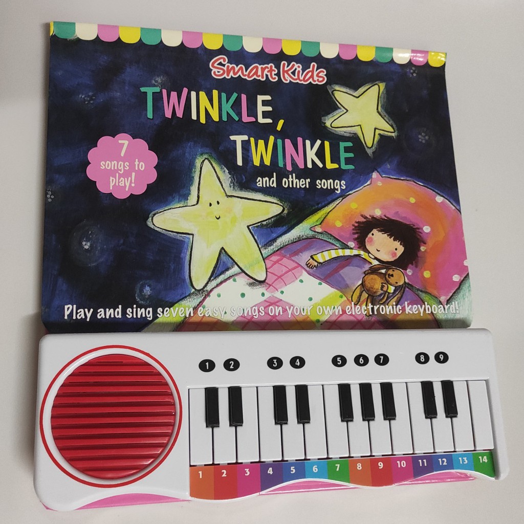 (đồ chơi nhạc cụ) Đàn piano cho bé 06 tháng tuổi trở lên, 14 phím có hướng dẫn (loại: TWINKLE, TWINKLE).