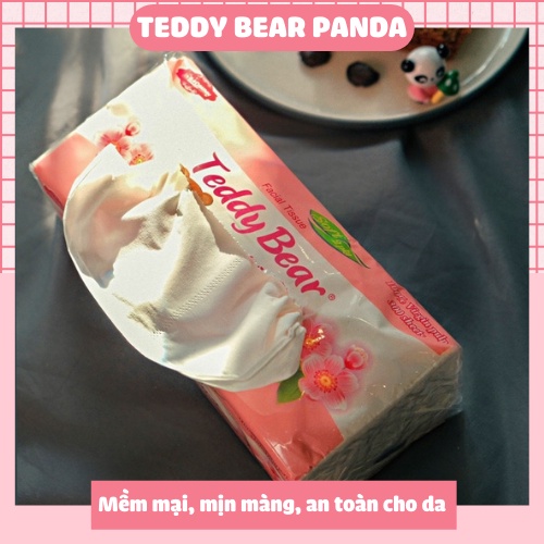 Giấy Rút TEDDYBEAR Mollis trắng mềm mịn 3 Lớp - Happy Bear