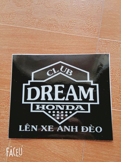 Decal dán đèn hậu cho xe Dream