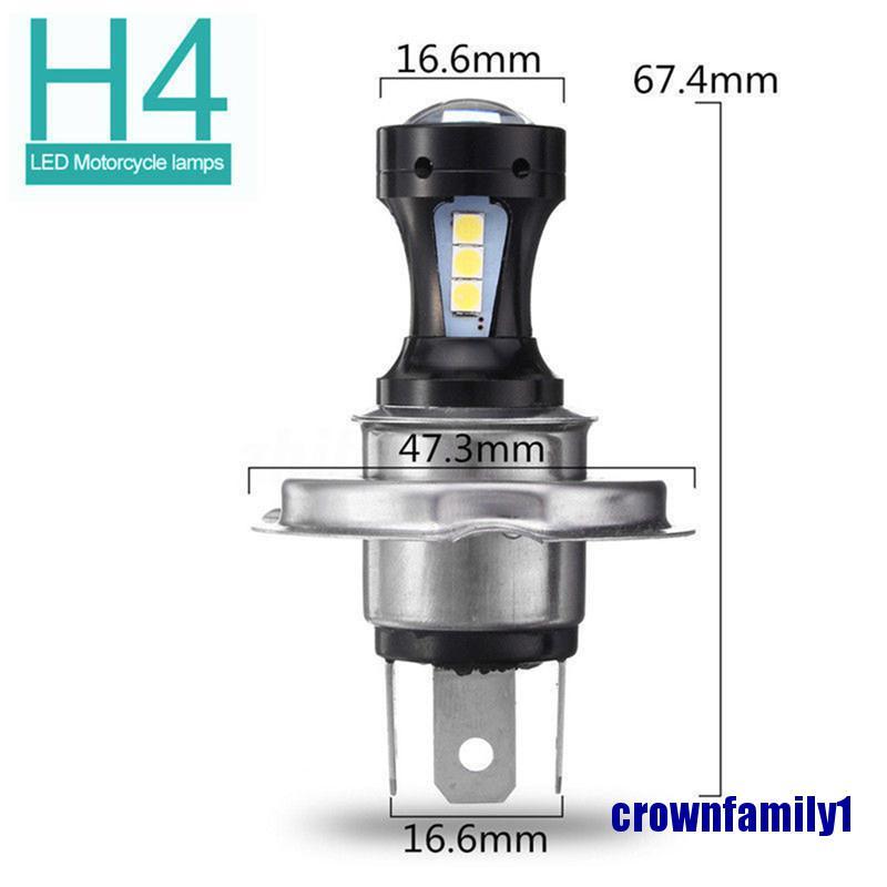 Đèn Pha Led H4 3030 18 Smd 6500k 12-24v Cho Xe Mô Tô