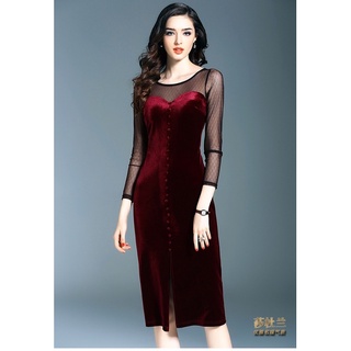 Vải nhung màu mận ( đô đậm)