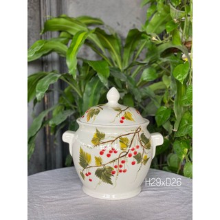 Hũ đựng gạo Bát Tràng.