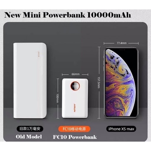 Pin dự phòng Arun 10000mah FC10 có LCD