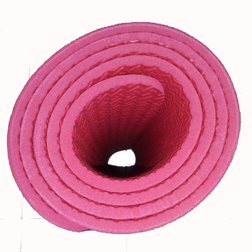 Thảm tập yoga mat gym thể dục TPE chống trơn trượt 2 lớp dày 6mm hàng cao cấp tặng kèm túi đựng