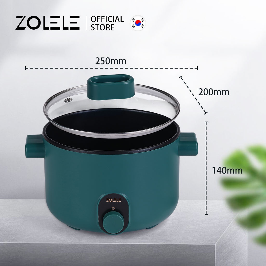 Nồi điện Zolele ZC002 đa năng mới 2022 dung tích 3L với lòng nồi 2L chính hãng