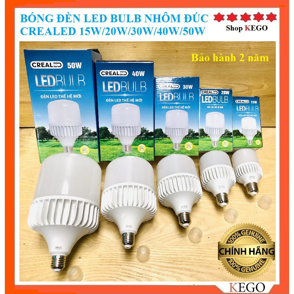 Bóng chống lóa đèn led trụ nhôm đúc 15-50W Chiếu sáng nhà xưởng, gia đình ( Đáp ứng tốt với cường độ sử dụng cao)