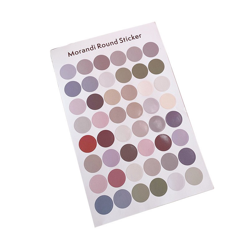 Set 48 nhãn dán trang trí nhiều màu sắc xinh xắn