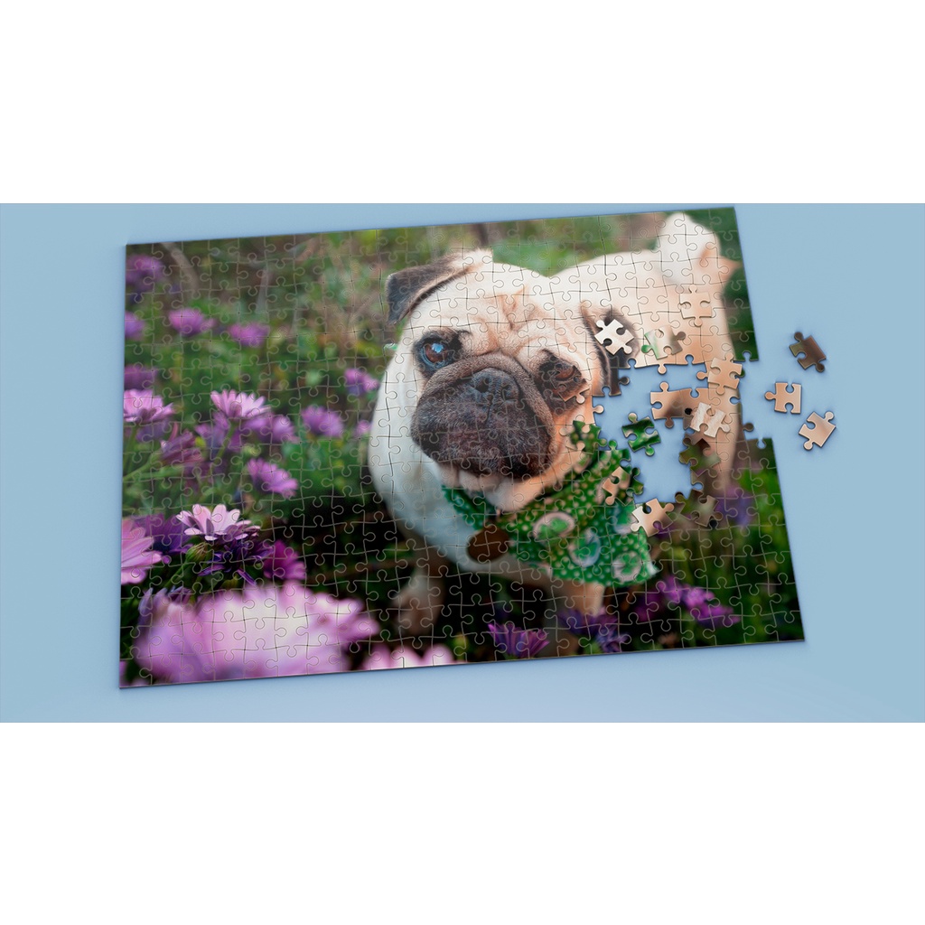 Tranh ghép hình PUG - Mẫu 7 - Nhận in theo yêu cầu