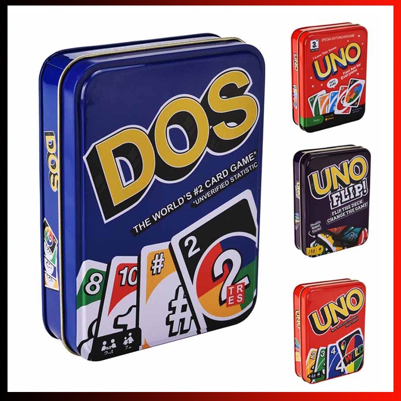 Thẻ Trò Chơi UNO Wild / UNO Flip / DOS / UNO Phiên Bản Tiếng Anh