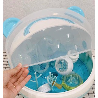  Khay Giá Úp Bình Sữa Núm Ty Có Nắp Đậy