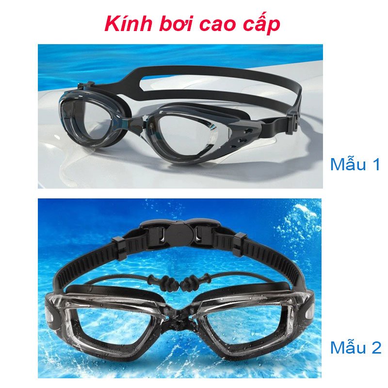 Kính bơi người lớn mắt kính bơi trong suốt cản tia UV KB 1030