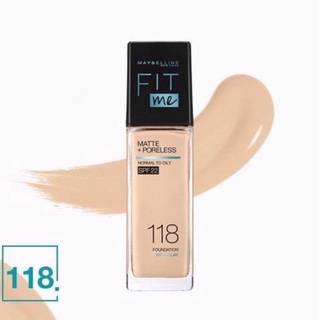 KEM NỀN MAYBELINE FITME MATTE+PORELESS 16h SPF22