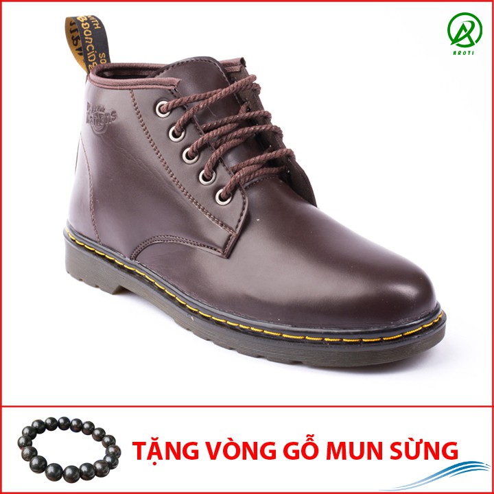 Giày Cao Cổ Nam AROTI Boot Da Chất Đẹp Cao Cấp,Đế Khâu Chắc Chắn Form Mạnh Mẽ, Nam Tính Màu Nâu,Đen-Đủ size M354-N(GM)