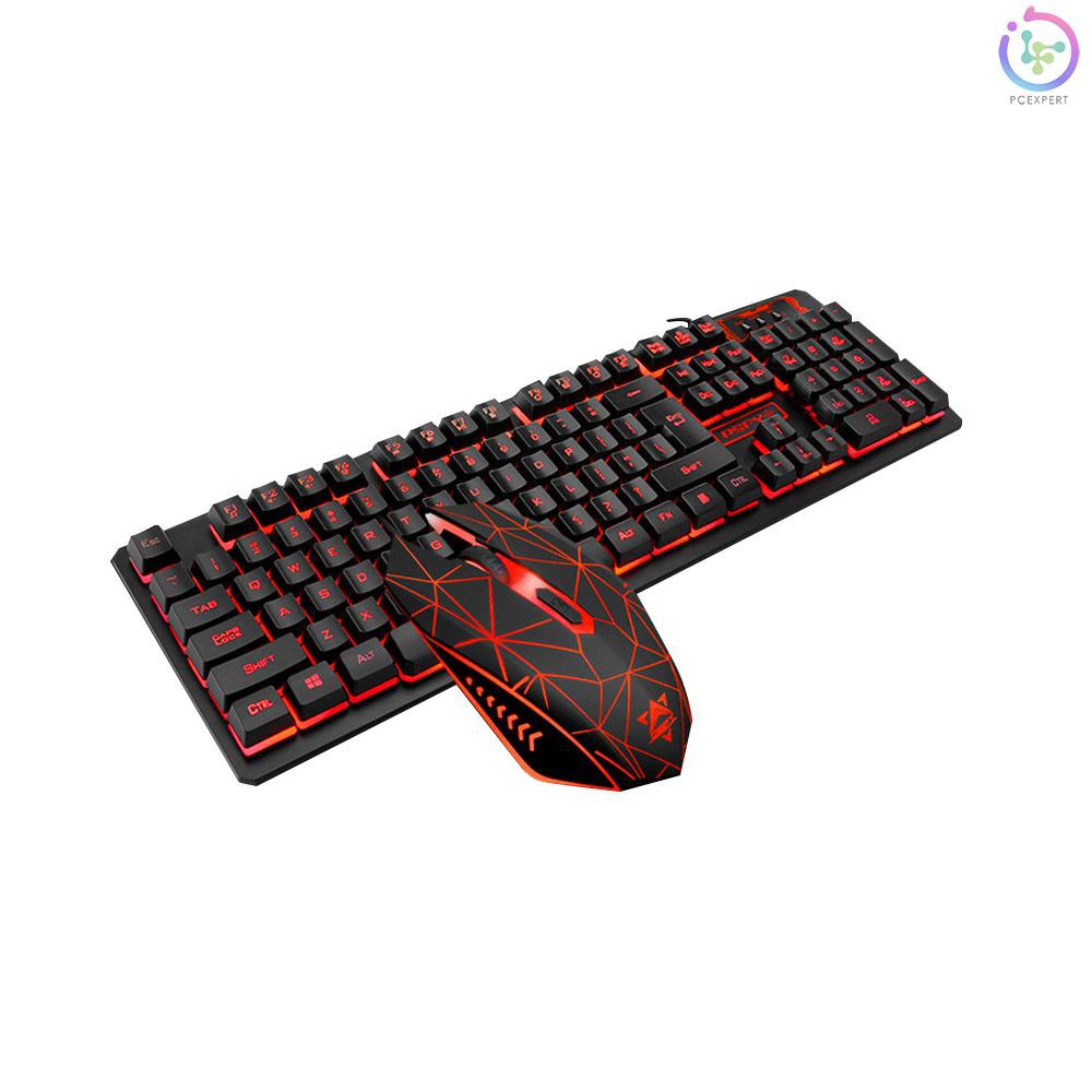 Bộ Bàn Phím+Chuột Gaming 3 Màu 2000dpi Không Thấm Nước