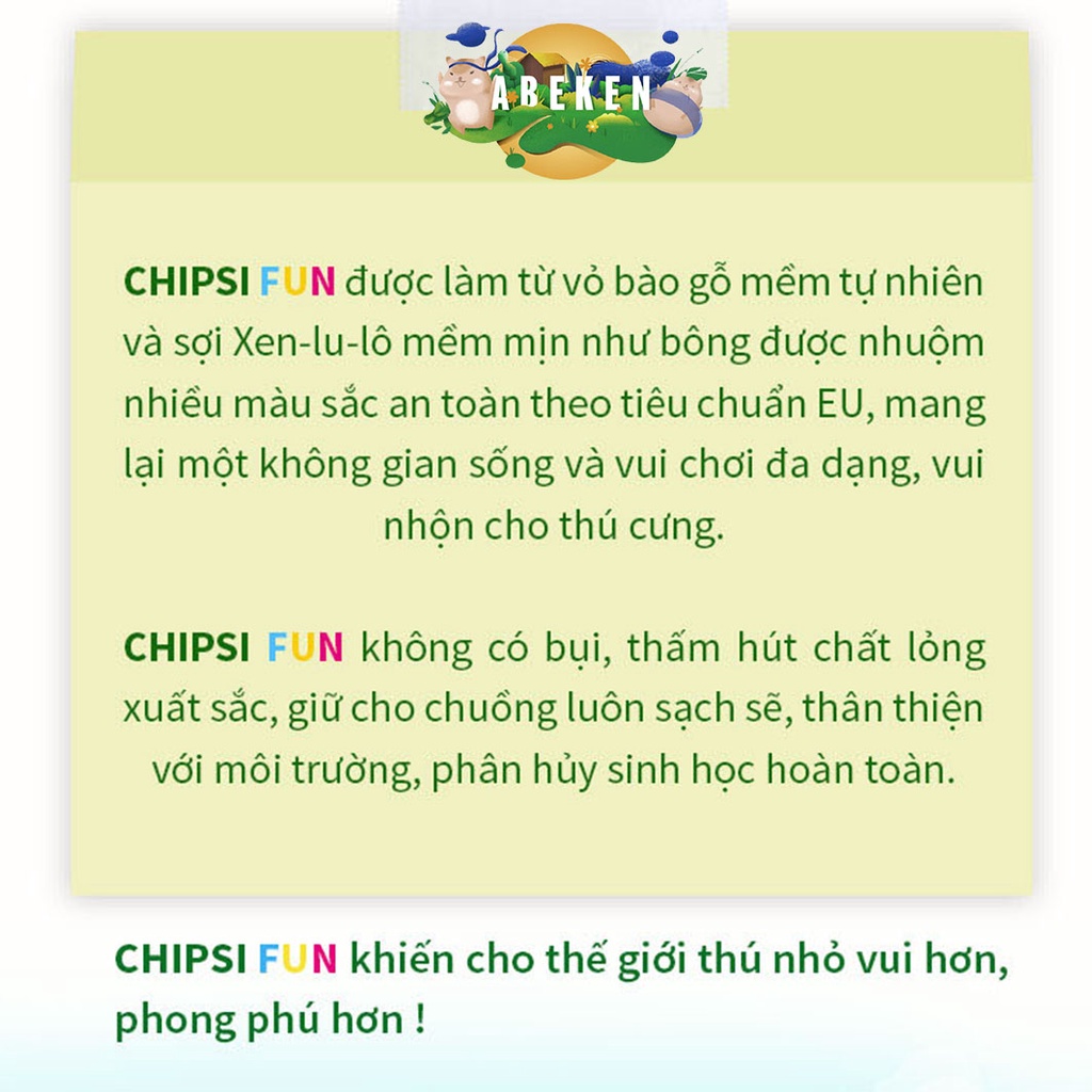 Mùn cưa CHIPSY FUN khối 4kg