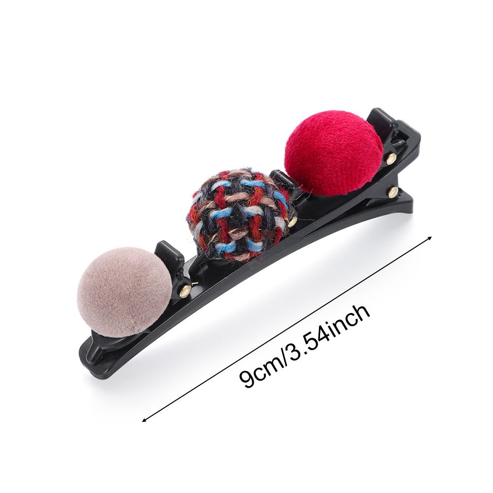 Kẹp tóc thiết kế kiểu bện nhiều màu sắc phong cách retro dành cho nữ XIANSTORE