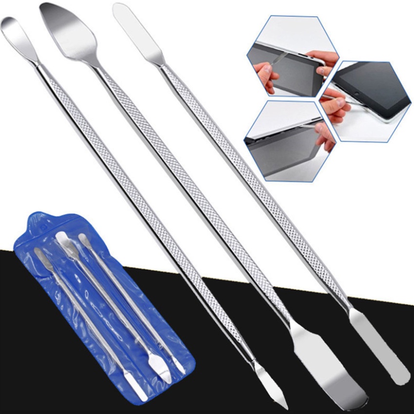 3 cái bộ công cụ sửa chữa điện thoại đa năng bộ dụng cụ tháo lắp lưỡi dao mở kim loại tháo rời crowbar kit bộ dụng cụ cầm tay thìa điện thoại