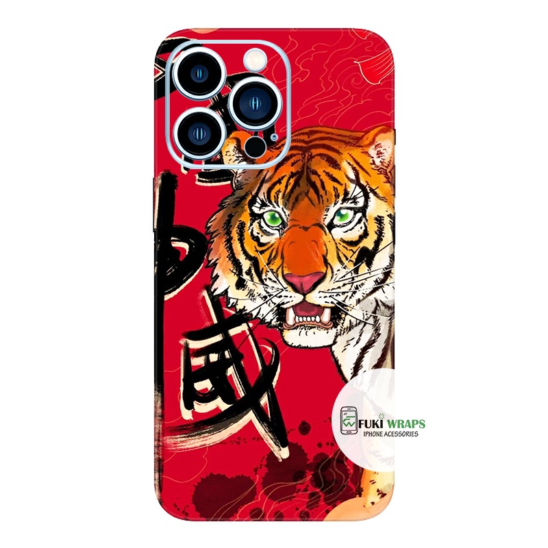 Tấm dán Skin Mặt Sau Hình Hổ FULL VIỀN Dành Cho 13prm , 12prm , 11prm , x, xsm , 7p , ip11 , ip12 ip 13 - FukiShop