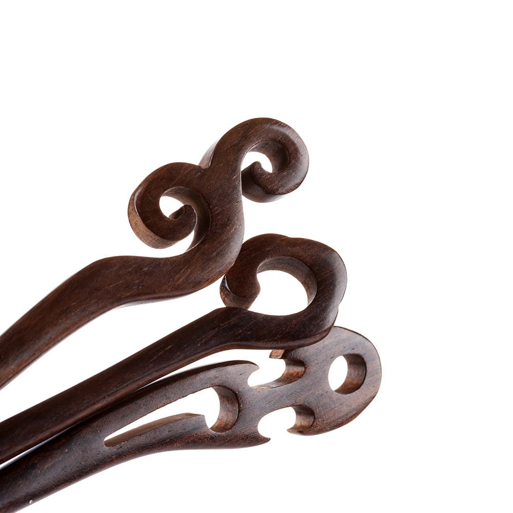 [Hàng mới về] Trâm cài tóc bằng gỗ đàn hương chạm khắc phong cách retro