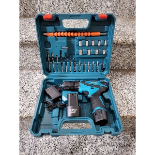 Máy khoan Pin KENTO 12V - Lõi Đồng Có Đảo Chiều -Khoan Bắt Vít, Tặng Bộ Phụ Kiện 24 Chi Tiết