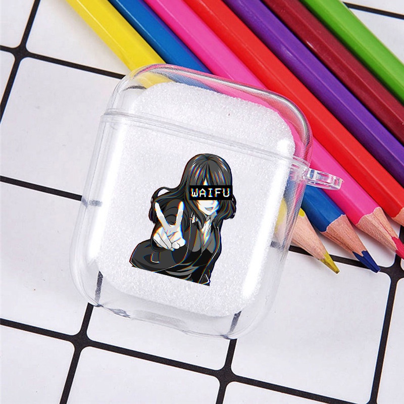 Vỏ Bảo Vệ Hộp Sạc Tai Nghe airpods 1 2 Bằng tpu Hình hentai anime Nhật Bản Dễ Thương