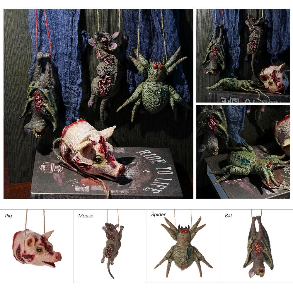 Phụ Kiện Trang Trí Halloween Hình Chuột Dơi Kinh Dị