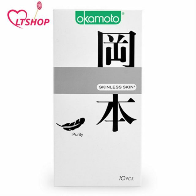 Bao Cao Su Okamoto Skinless Skin  siêu mỏng tinh khiết   Hộp 10 Cái