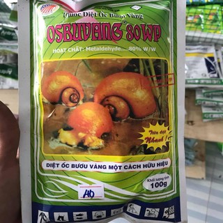 Thuốc diệt ốc bươu vàng osbuvang 80wp - gói 100g