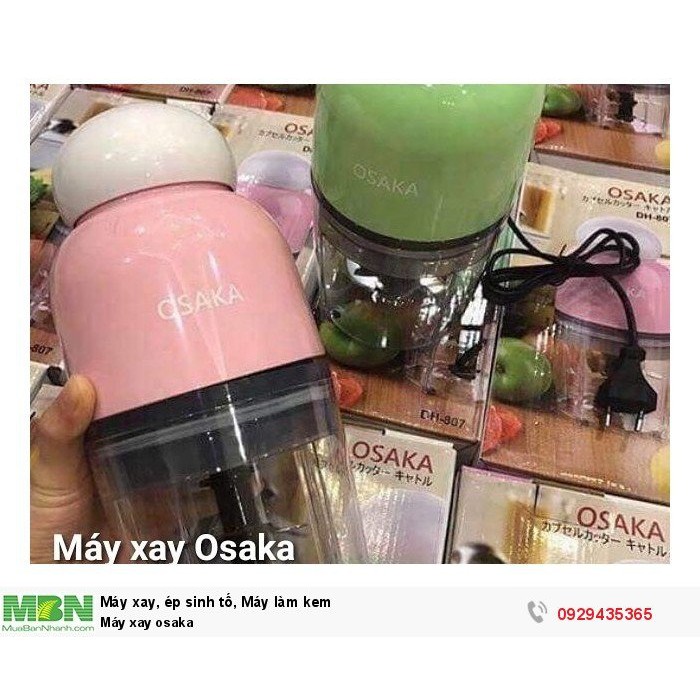 Máy xay đa năng Osaka ,máy xay thịt ,xay đá xay sinh tố (NẮP TRẮNG) NHẬT BẢN