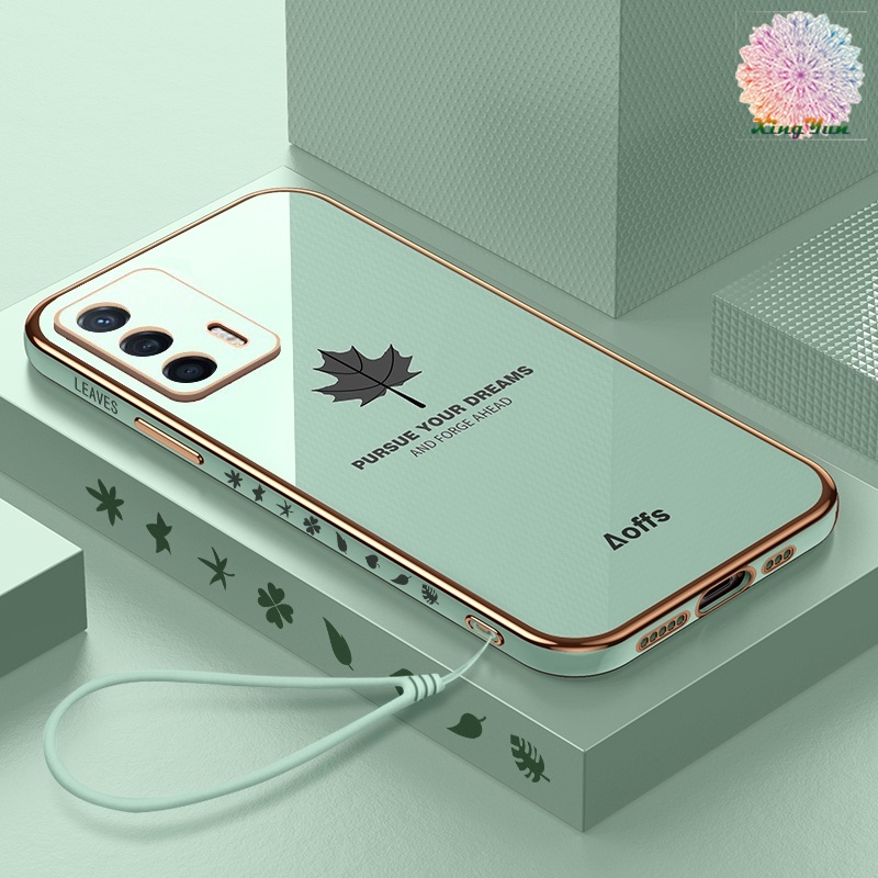 Ốp Điện Thoại Họa Tiết Lá Phong Cho OPPO Realme C21Y C25Y C11 C12 C15 C25 C20 C11 2021 C2 A1K C21 C31 C35 Realme 8i 9i