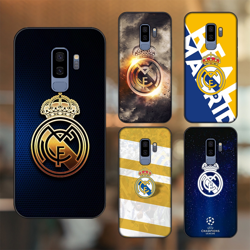 Ốp lưng Samsung S9 Plus viền đen in hình Real Madrid