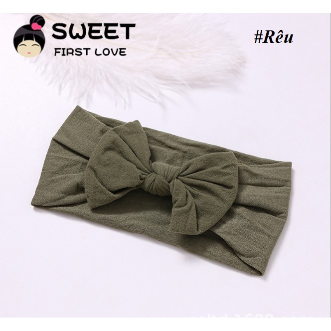 TURBAN BẢN NHỎ COTTON MỊN DÀNH CHO BÉ GÁI 0-5 Tuổi