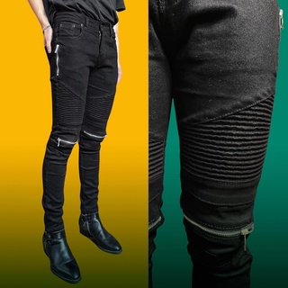mẫu quần Biker Jeans 4 khoá