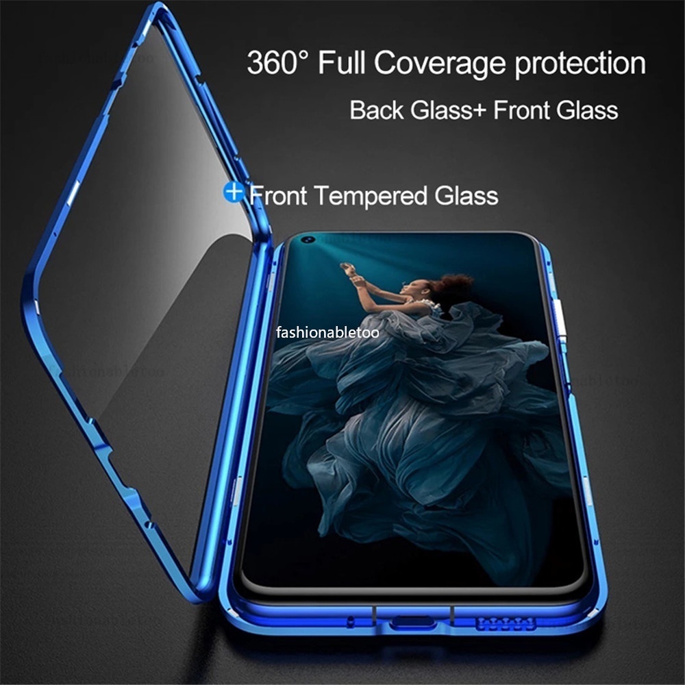 Ốp Điện Thoại Kính Cường Lực Hai Mặt Viền Kim Loại Cho Samsung Galaxy A14 LTE A24 A54 A34 A 14 A 54 A 34 A 24 4G 5G