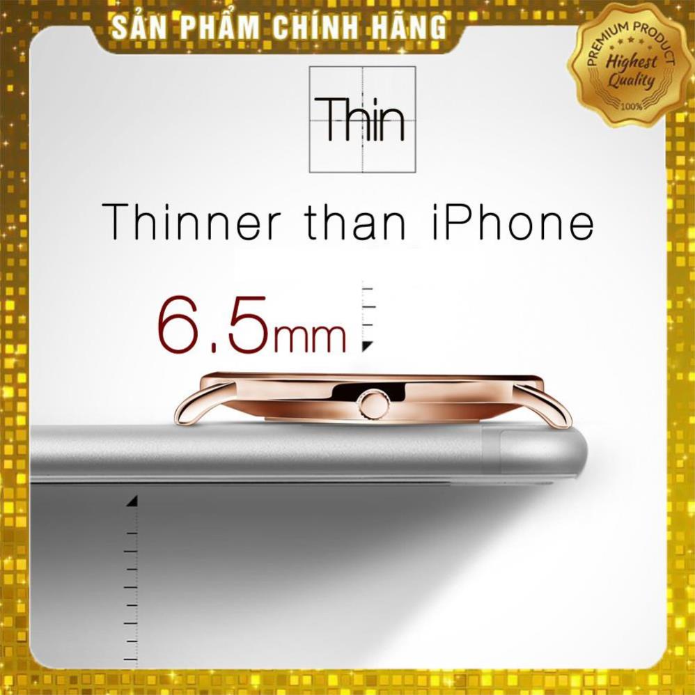 Đồng hồ đeo tay OLEVS 5869 dây đeo thép lưới siêu mỏng có lịch chống vô nước màu vàng hồng thời trang cho nữ