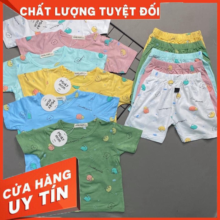 Bộ cộc tay cho bé  bộ cộc tay Minky Mom SUMIKKO cho bé trai bé gái  chất thun lạnh cao cấp siêu mềm siêu mát