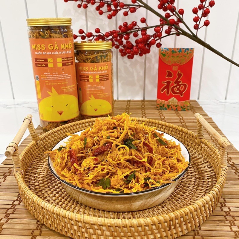 KHÔ GÀ LÁ CHANH - 300GR - Cay/Không cay - Miss gà khô