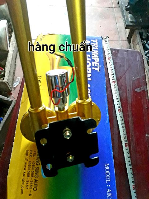 Còi hơi - kèn hơi Hàn Quốc  xịn  Có clip tets còi 12v -24v