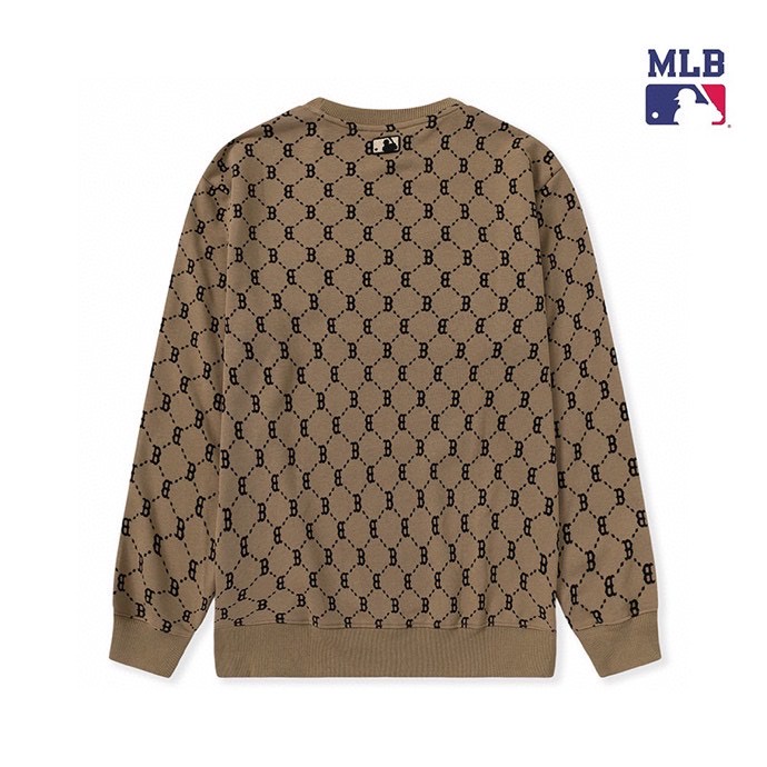 Hàng Spot! Áo Sweater Dài Tay Thêu Logo MLB Cổ Điển Dành Cho Nam Và Nữ