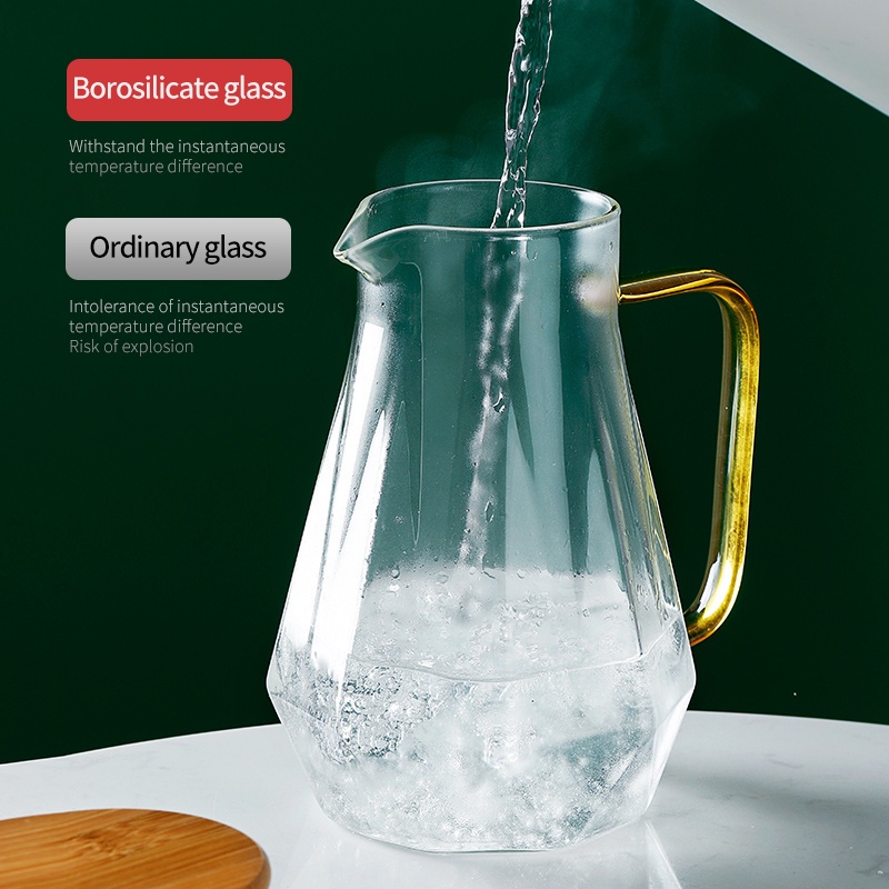 Bình đựng nước ONEISALL bằng thủy tinh có nắp dung tích 1500ml
