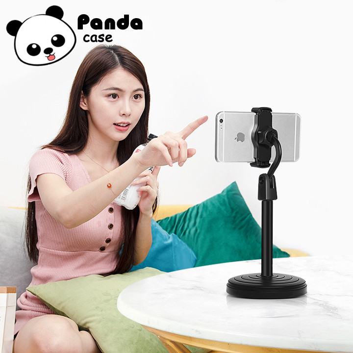 Giá đỡ điện thoại livestream Xoay 360 độ, điều chỉnh độ cao·chân đế Siêu chắc - xem phim, chụp hình, quay video,...