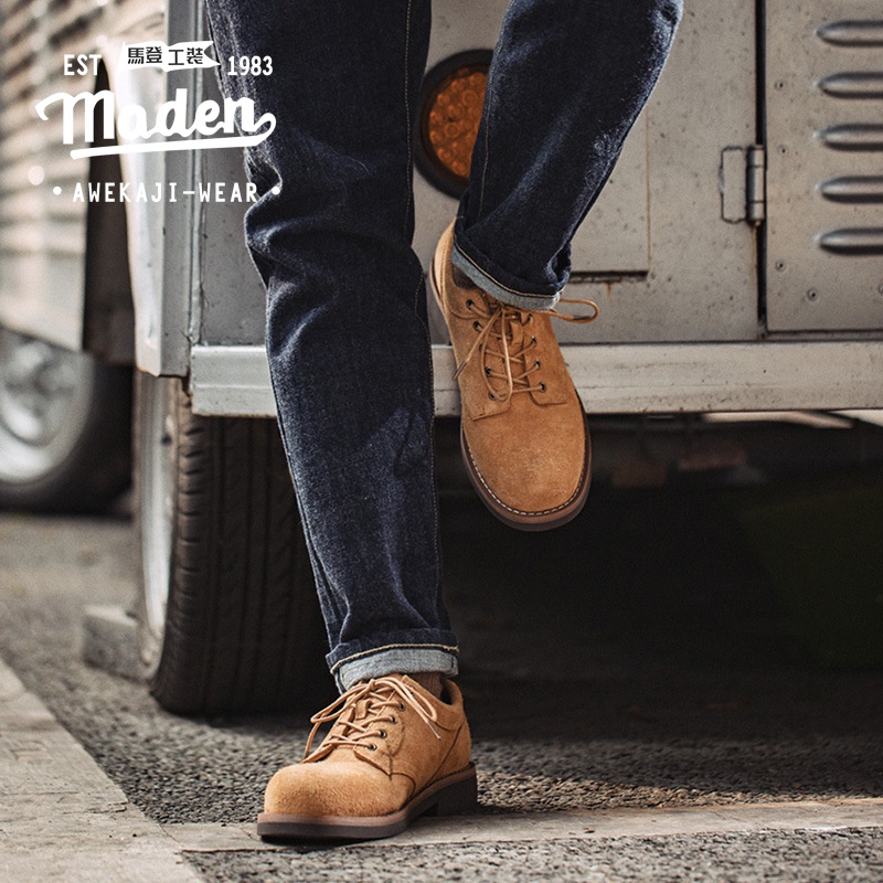 Giày công sở MADEN da lộn cổ thấp mẫu 2022 phong cách doanh nhân thời trang mùa hè mới dành cho nam